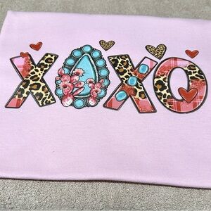 Gildan Pink XOXO Short Sleeve Tee